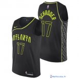 Maillot NBA Pas Cher Atlanta Hawks Dennis Schroder 17 Nike Noir Ville 2017/18