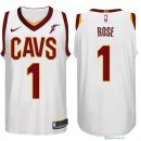 Maillot NBA Pas Cher Cleveland Cavaliers Derrick Rose 1 Blanc 2017/18