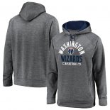 Washington Wizards Fanatics Branded Gray Battle Charged Pullover Hoodie