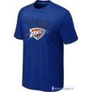 T-Shirt NBA Pas Cher Oklahoma City Thunder Bleu Profond