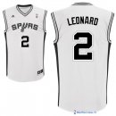 Maillot NBA Pas Cher San Antonio Spurs Kawhi Leonard 2 Blanc