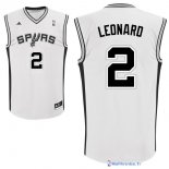 Maillot NBA Pas Cher San Antonio Spurs Kawhi Leonard 2 Blanc