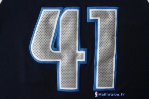 Maillot NBA Pas Cher Dallas Mavericks Dirk Nowitzki 41 Bleu Profond