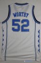 Maillot NCAA Pas Cher North Carolina James Worthy 52 Blanc