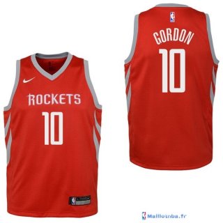 Maillot NBA Pas Cher Houston Rockets Junior Eric Gordon 10 Rouge Icon 2017/18