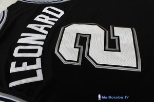 Maillot NBA Pas Cher San Antonio Spurs Kawhi Leonard 2 Noir