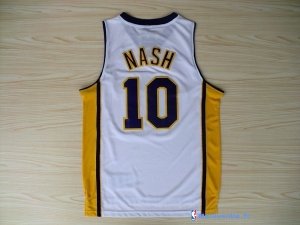 Maillot NBA Pas Cher Los Angeles Lakers Steve Nash 10 Blanc