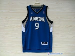 Maillot NBA Pas Cher Minnesota Timberwolves Ricky Rubio 9 Bleu