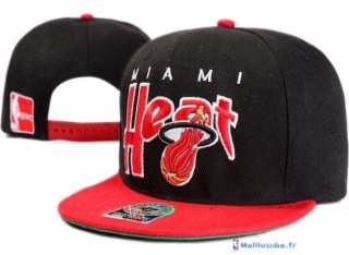 Bonnet NBA Miami Heat 2016 Noir Rouge