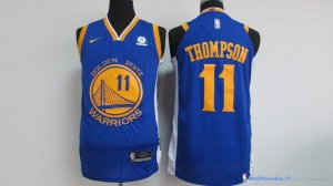 Maillot NBA Pas Cher Golden State Warriors Klay Thompson 11 Bleu 2017/18