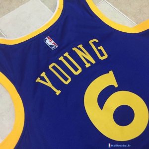 Maillot NBA Pas Cher Golden State Warriors Nick Young 6 Bleu Icon 2017/18