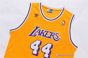 Maillot NBA Pas Cher Los Angeles Lakers Jerry West 44 Jaune