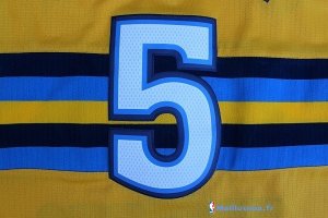 Maillot NBA Pas Cher Denver Nuggets Nate Robinson 5 Jaune