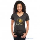 T-Shirt NBA Pas Cher Femme Indiana Pacers Noir Or