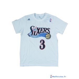 Maillot NBA Pas Cher ML Philadelphia Sixers Iverson 3 Blanc