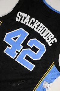 Maillot NCAA Pas Cher North Carolina Jerry Stackhouse 42 Noir