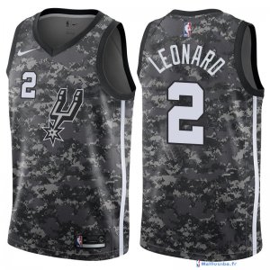 Maillot NBA Pas Cher San Antonio Spurs Kawhi Leonard 2 Nike Camouflage Ville 2017/18