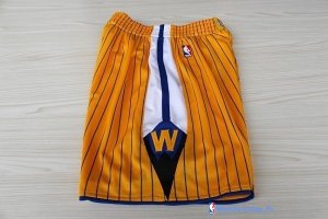 Pantalon NBA Pas Cher Golden State Warriors Jaune