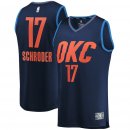 Oklahoma City Thunder Dennis Schroder Fanatics Branded Navy Fast Break Player Jersey - Statement Edition