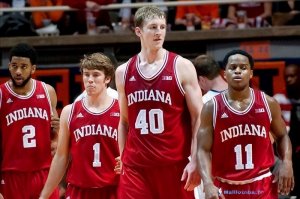 Maillot NCAA Pas Cher Indiana Hoosiers Cody Zeller 40 Rouge