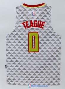 Maillot NBA Pas Cher Atlanta Hawks Jeff Teague 0 Blanc