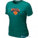 T-Shirt NBA Pas Cher Femme New York Knicks Vert