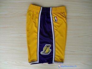 Pantalon NBA Pas Cher Los Angeles Lakers Jaune 01