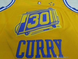 Maillot NBA Pas Cher Golden State Warriors Junior Stephen Curry 30 Or