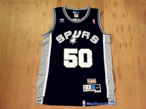 Maillot NBA Pas Cher San Antonio Spurs David Robinson 50 Noir