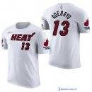 Maillot Manche Courte Miami Heat Bam Adebayo 13 Blanc 2017/18