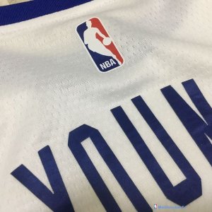 Maillot NBA Pas Cher Golden State Warriors Nick Young 6 Nike Retro Blanc 2017/18