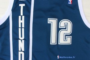 Maillot NBA Pas Cher Oklahoma City Thunder Steven Adams 12 Retro Bleu