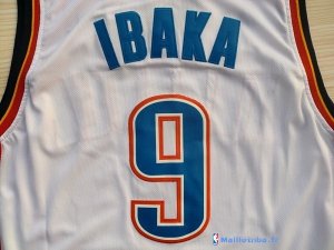Maillot NBA Pas Cher Oklahoma City Thunder Serge Ibaka 9 Blanc