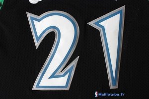 Maillot NBA Pas Cher Minnesota Timberwolves Kevin Garnett 21 Retro Noir