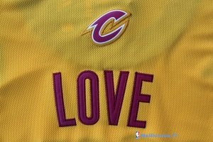 Maillot NBA Pas Cher Cleveland Cavaliers Kevin Love 0 Jaune