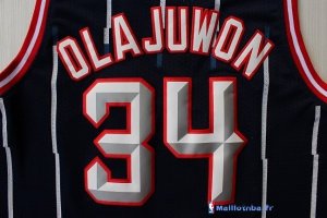 Maillot NBA Pas Cher Houston Rockets Hakeem Abdul Olajuwon 34 Bleu