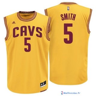 Maillot NBA Pas Cher Cleveland Cavaliers J.R.Smith 5 Jaune