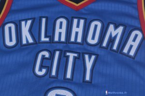 Maillot NBA Pas Cher Oklahoma City Thunder Russell Westbrook 0 Bleu Icon 2017/18