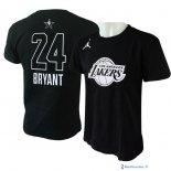 Maillot Manche Courte All Star 2018 Kobe Bryant 24 Noir