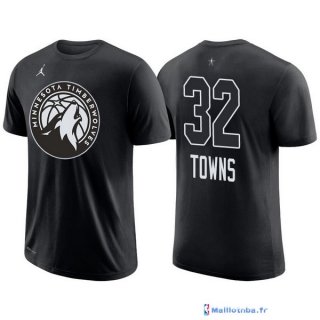Maillot Manche Courte All Star 2018 Karl Anthony 32 Towns Noir