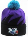 Tricoter un Bonnet NBA Charlotte Hornets 2017 Noir Pourpre