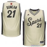 Maillot NBA Pas Cher Noël San Antonio Spurs Duncan 21 Blanc