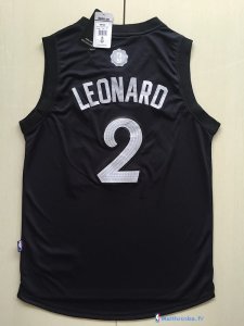 Maillot NBA Pas Cher Noël San Antonio Spurs Kawhi Leonard 2 Noir