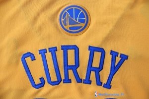 Maillot NBA Pas Cher Golden State Warriors Stephen Curry 30 Jaune MC