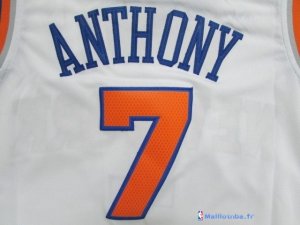 Maillot NBA Pas Cher New York Knicks Junior Carmelo Anthony 7 Blanc