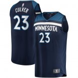 Minnesota Timberwolves Jarrett Culver Fanatics Branded Navy Fast Break Replica Jersey - Icon Edition