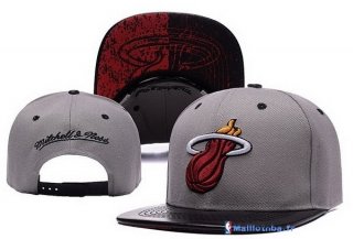 Bonnet NBA Miami Heat 2016 Gris Noir