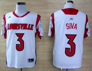 Maillot NCAA Pas Cher Louisville Siva 3 Blanc