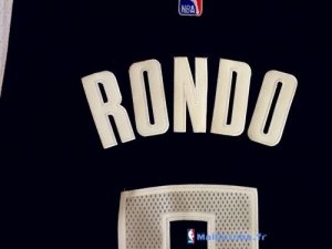 Maillot NBA Pas Cher Sacramento Kings Rajon Rondo 9 Noir