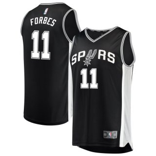 San Antonio Spurs Bryn Forbes Fanatics Branded Black Fast Break Road Replica Player Jersey - Icon Edition